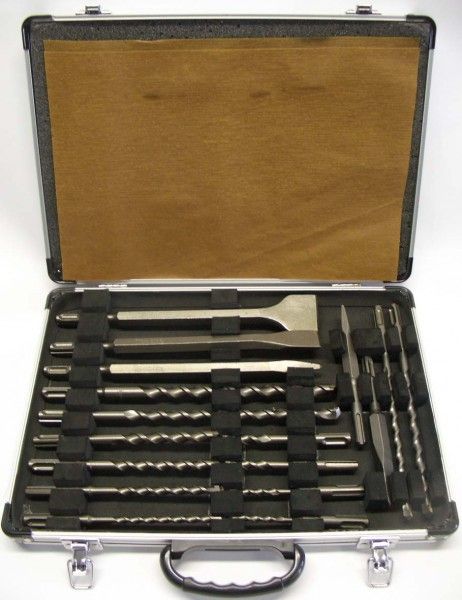 Puuride ja meislite komplekt Makita; SDS-plus; 17 osa.