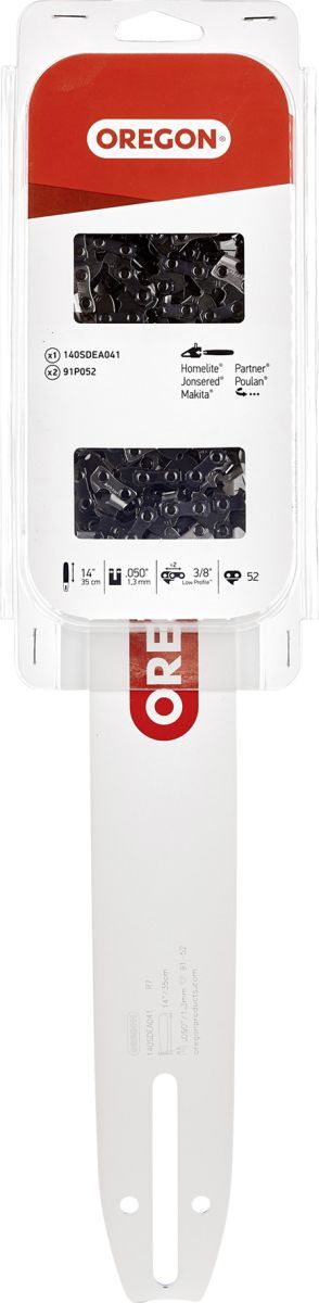 Kettsae juhtplaat Oregon 543437; 14''; 35 cm; 3/8''; 52; 1,3 mm + Kett