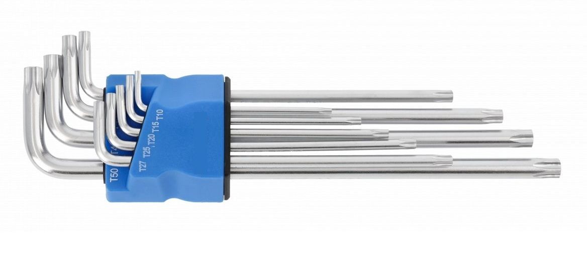 L-tüüpi kuuskant võtmete komplekt Condor Werkzeug C1120-02; T-10-T50; 9 tk