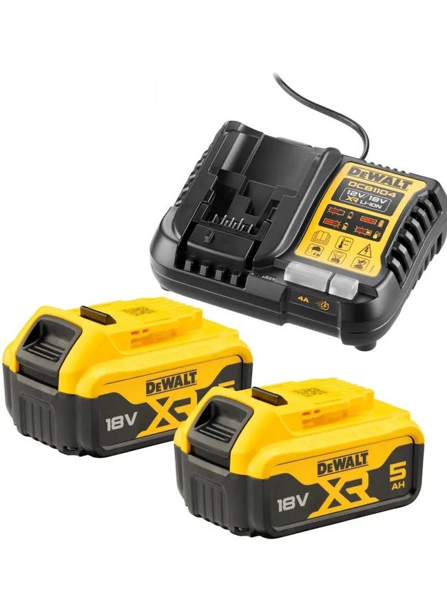 Tarvikute komplekt DeWalt DCB184P2-XJ; 18 V; 2x5,0 Ah aku