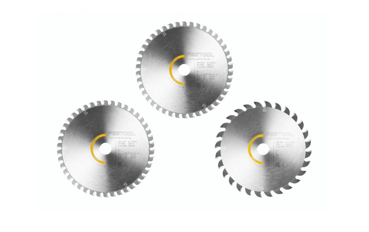 Lõikekettad Festool 578566; 168x20x1,8 mm; Z28/Z42; 10°/15°; 3 tk
