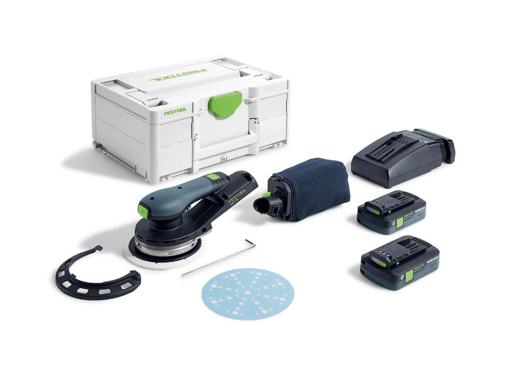 Ekstsentriklihvmasin Festool ETSC 2 150 4,0 I-Plus; 18 V; 2x4,0 Ah aku