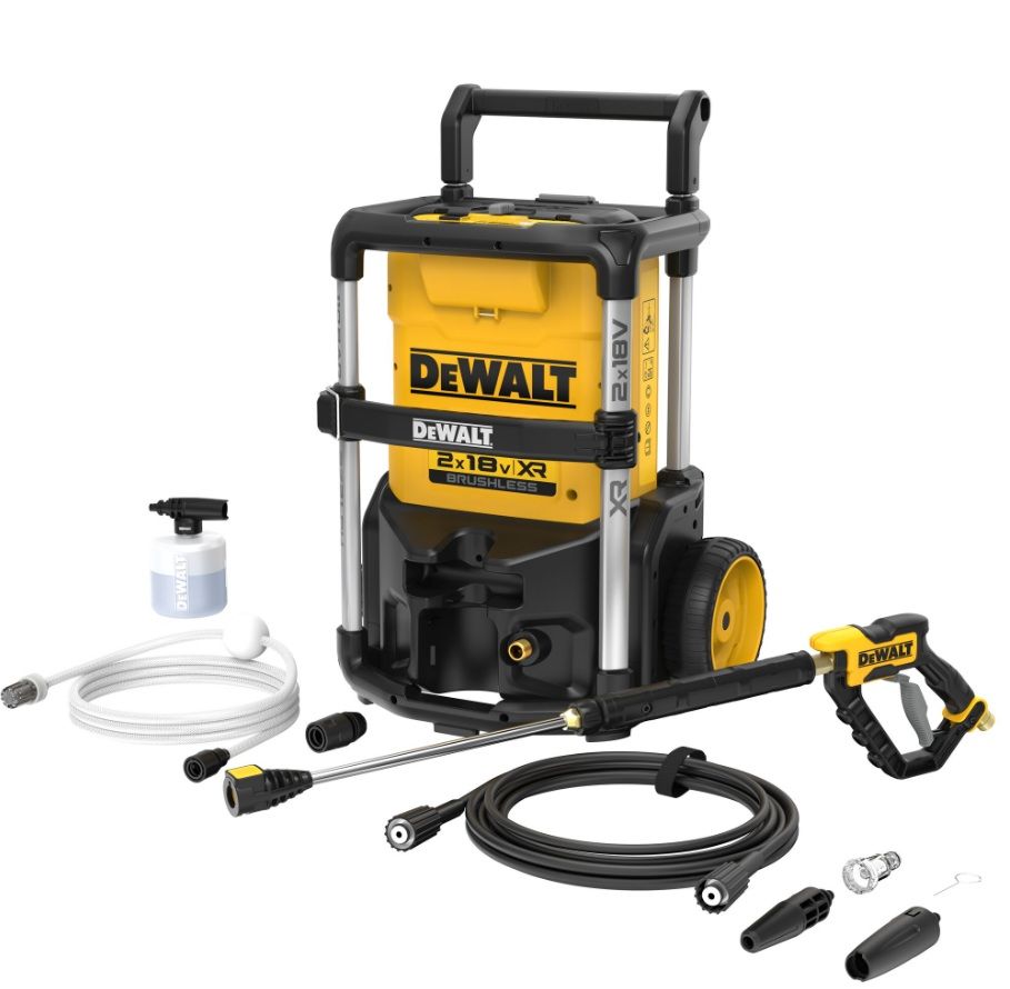 Kõrgsurvepesur DeWalt DCMPW1600N; 2x18 V (ilma aku ja laadijata)