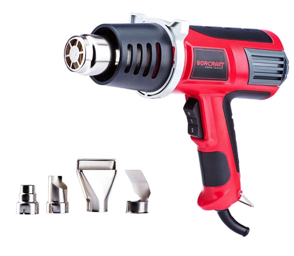 Kuumaõhupuhur Worcraft HG20-600; 2000 W + Tarvikud
