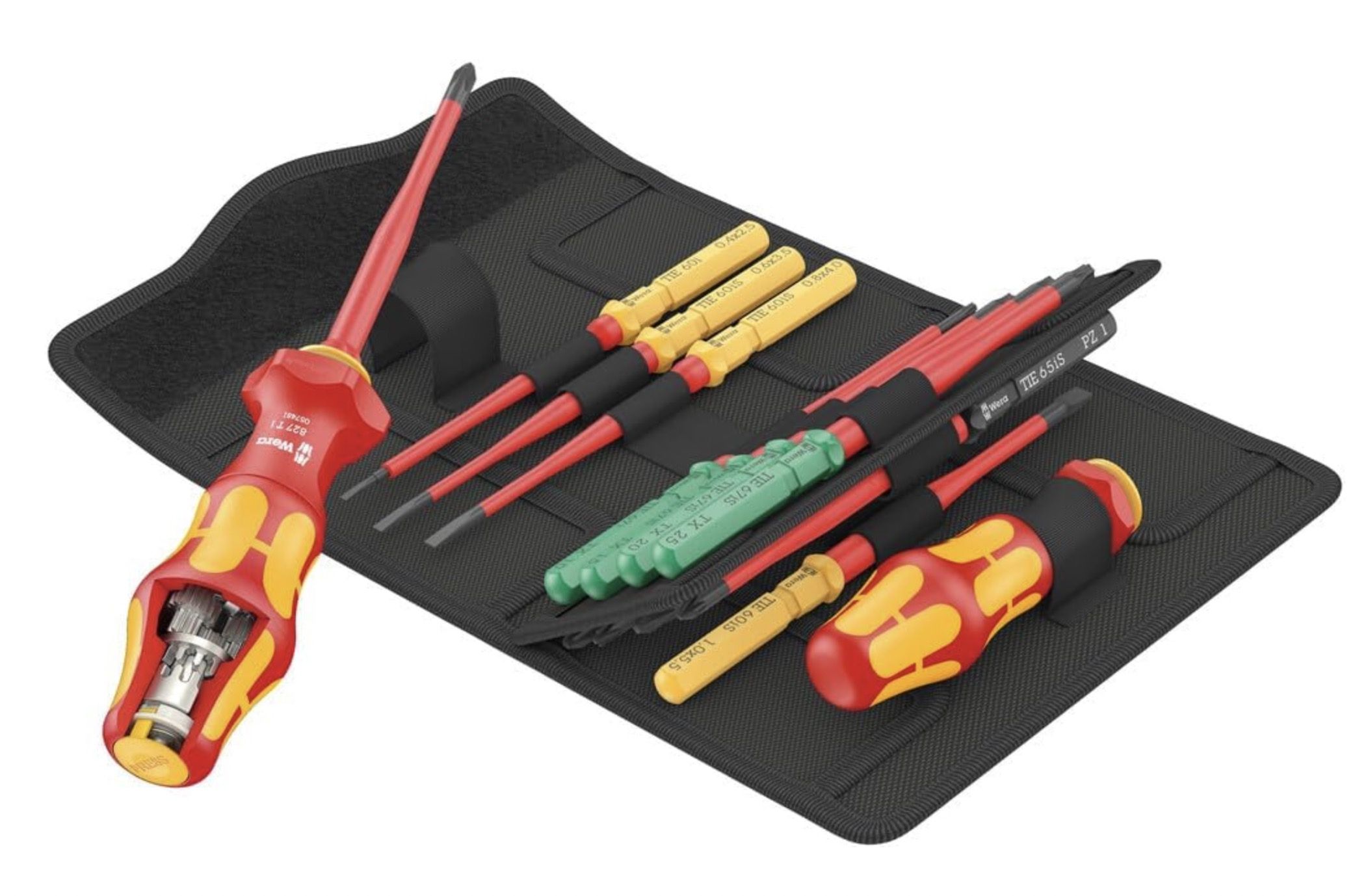 Dünamomeetri kruvikeeraja Wera Kraftform Kompakt Turbo i 1 + Kruvikeeraja otsakud