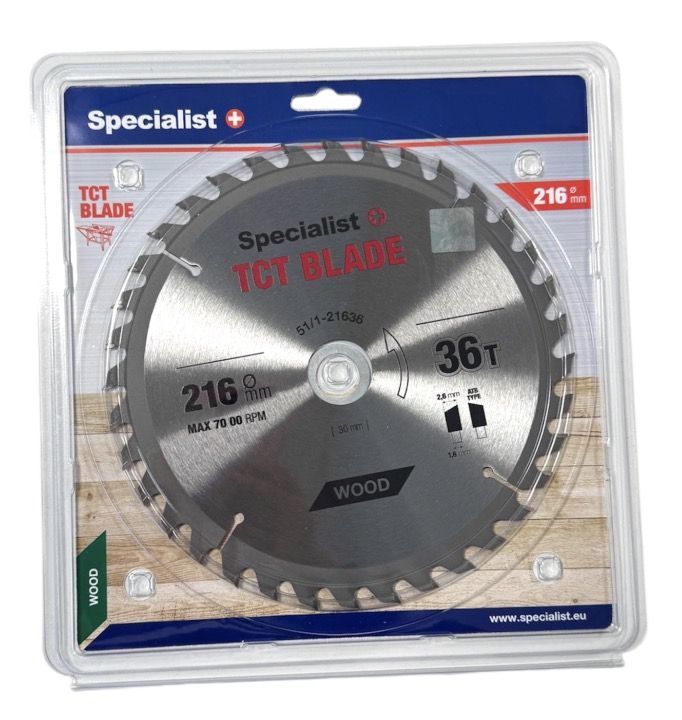 Saeketas puidule Specialist+ Wood; 216x30/20 mm; Z36