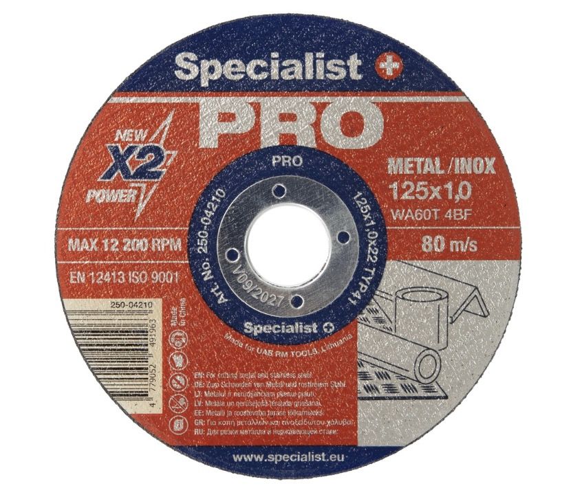 Saeketas metallile Specialist+ PRO; 125x1x22 mm