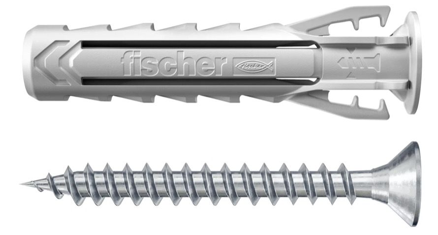Tüübel kruviga Fischer SX Plus S; 8x40 mm; 10 tk