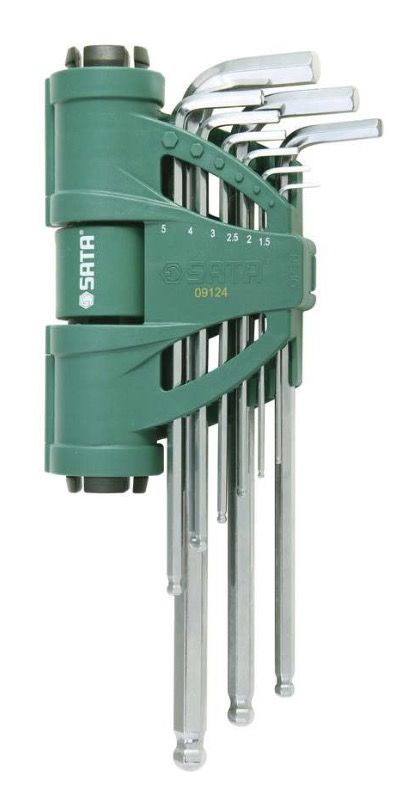 L-tüüpi kuuskant võtmete komplekt Sata S09124; 9 tk