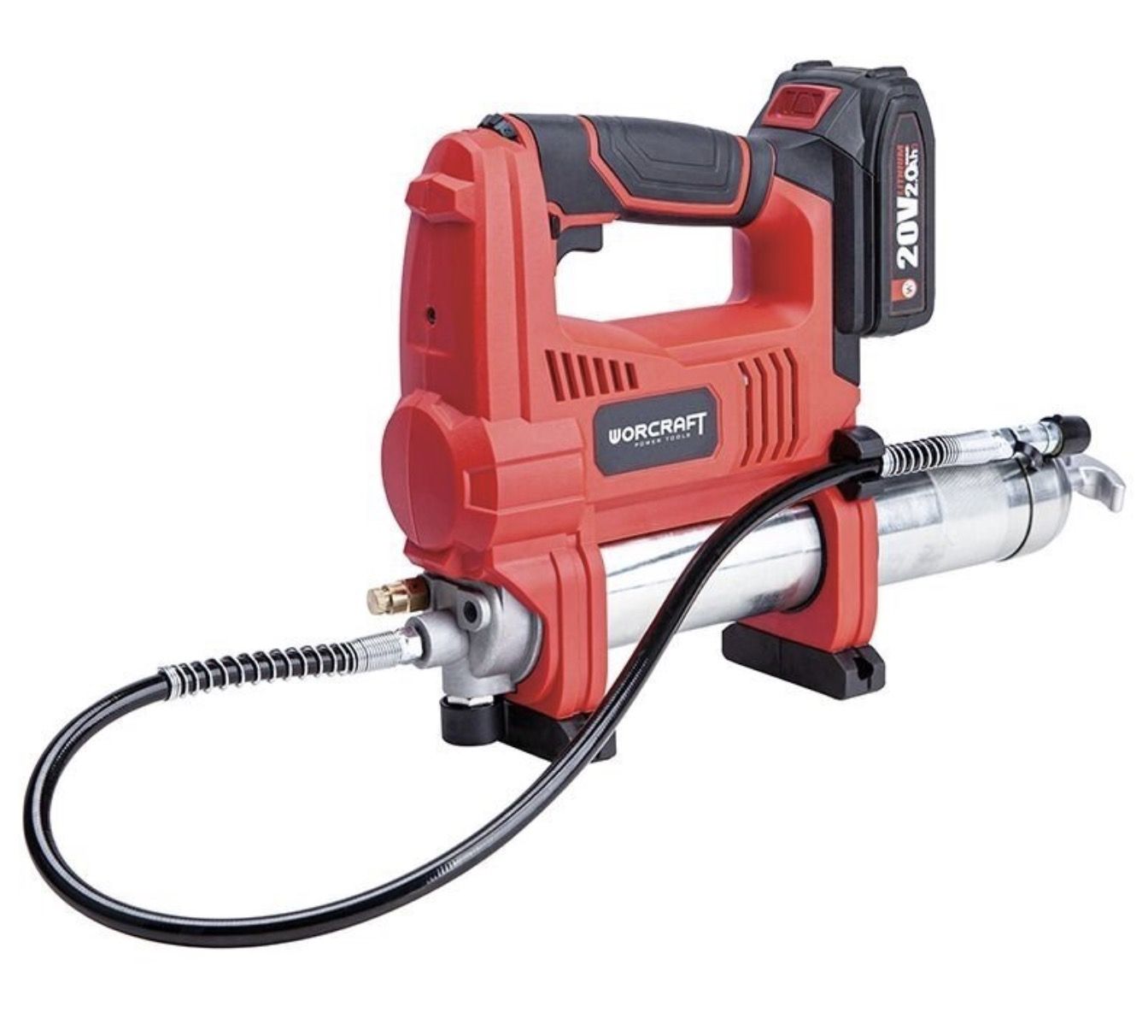 Juhtmevaba määrdeaine prits Worcraft CGG-S20Li; 20 V; 1x4,0 A aku