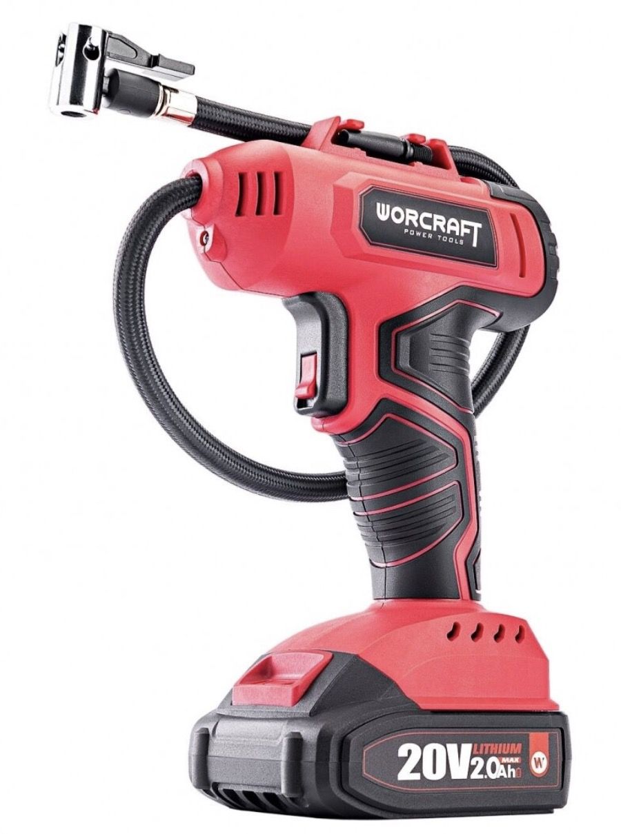 Juhtmeta õhupump Worcraft CAC-S20LiG; 20 V; 1x4,0 Ah aku