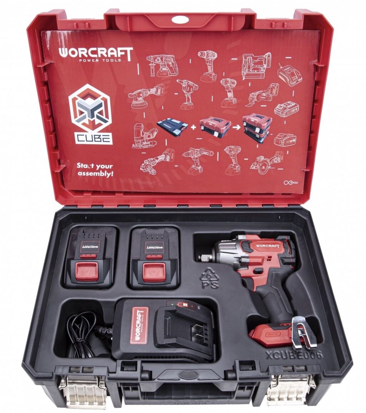 Löökmutrikeeraja Worcraft CIWS20LIB850X; 20 V; 2x4,0 Ah aku