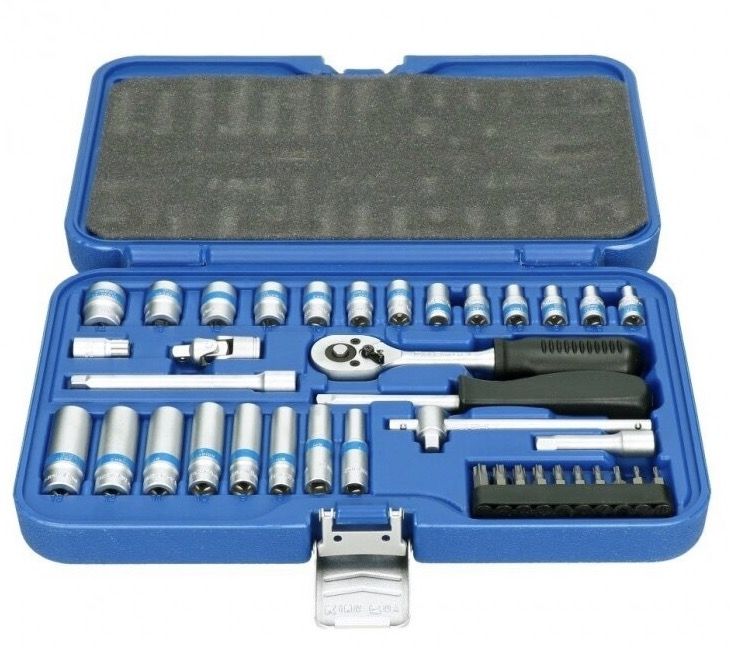 Padrunvõtmete komplekt KingRoy KR039MDA; 1/4''; 39 tk