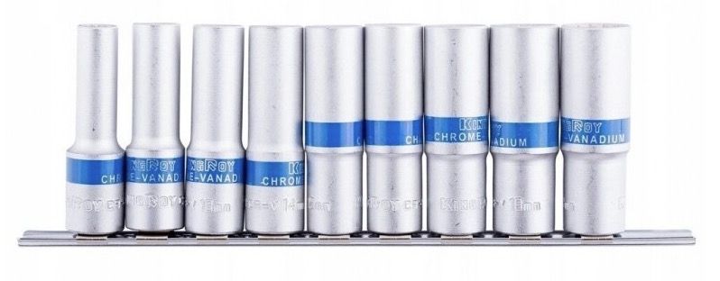 Padrunvõtmete komplekt KingRoy KR317629; 1/2''; 9 tk