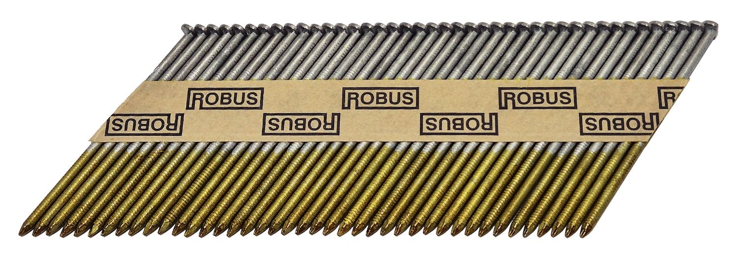 Naelad Robus;&nbsp;75x2,8 mm; 34°; 4000 tk.; kuumtsingitud; kamm