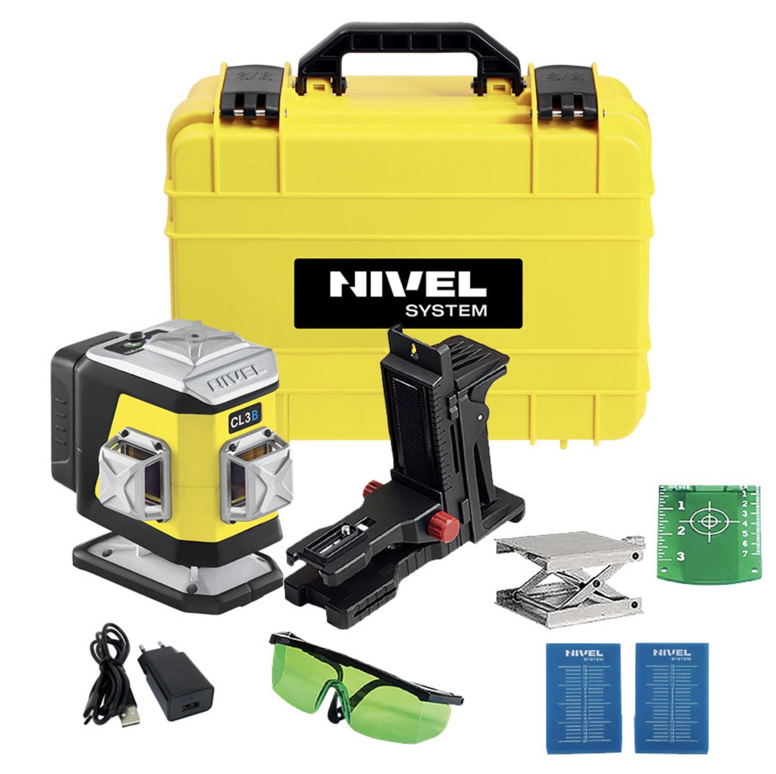 Ristjoonlaser Nivel System CL3B + Tarvikud