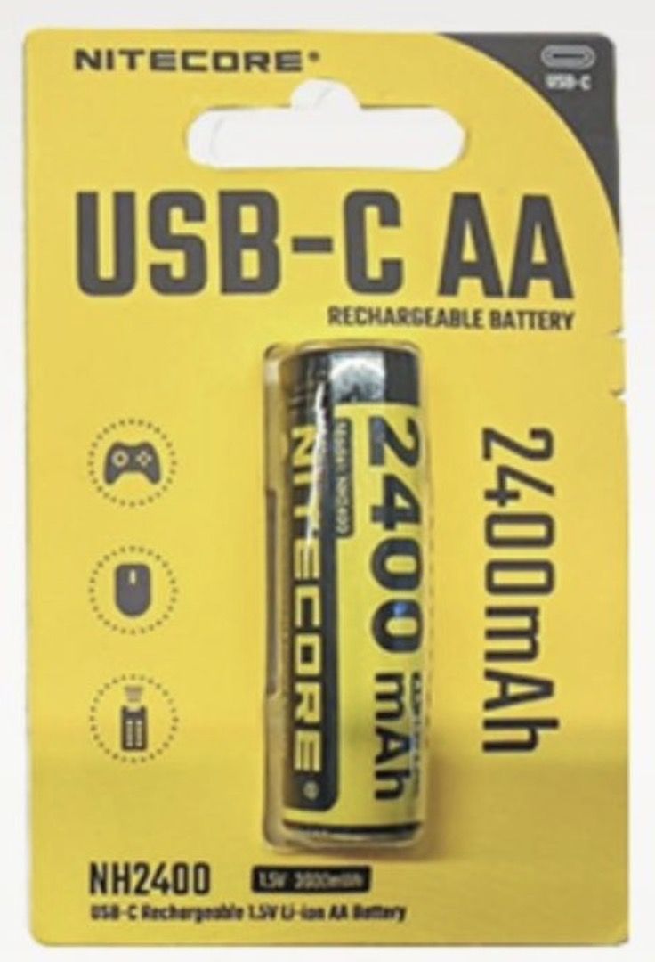 Patarei Nitecore NH2400; 1,5 V; 1x2,4 Ah