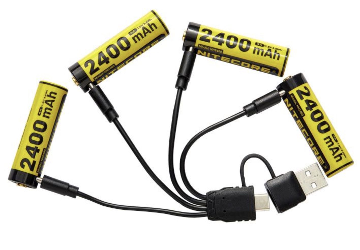 Patarei Nitecore NH2400; 1,5 V; 4x2,4 Ah; 4 tk