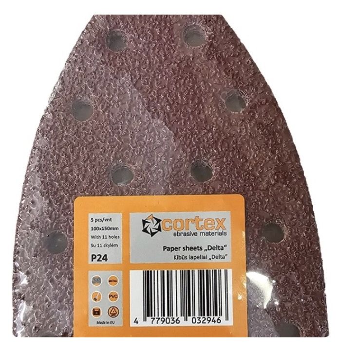 Lihvpaber deltalihvmasinatele Cortex 35228; 100x150 mm; P24; 5 tk