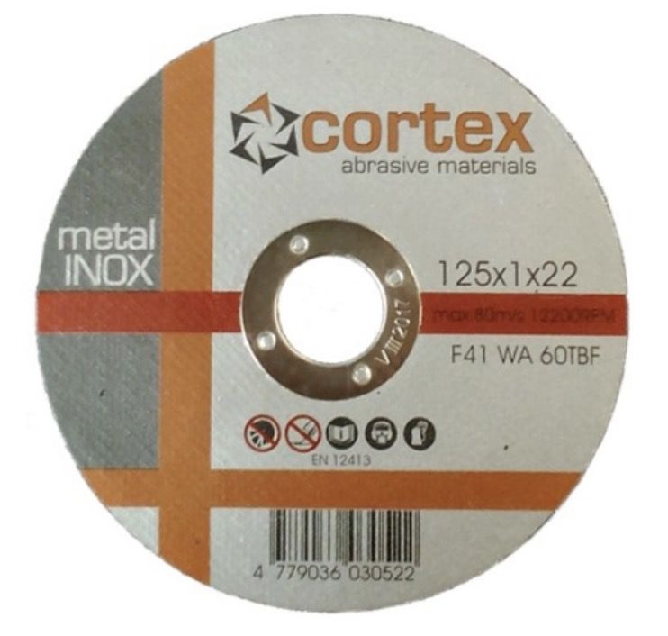 Abrasiiv lõikeketas Cortex 18261; 125x1,0x22,2 mm