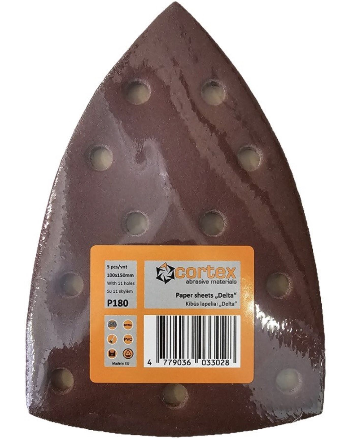 Lihvpaber deltalihvmasinatele Cortex 35236; 100x150 mm; P180; 5 tk