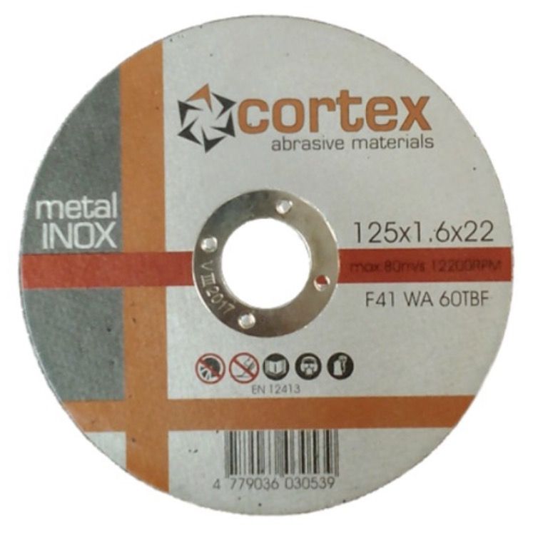 Abrasiiv lõikeketas Cortex 18262; 125x1,6x22,2 mm