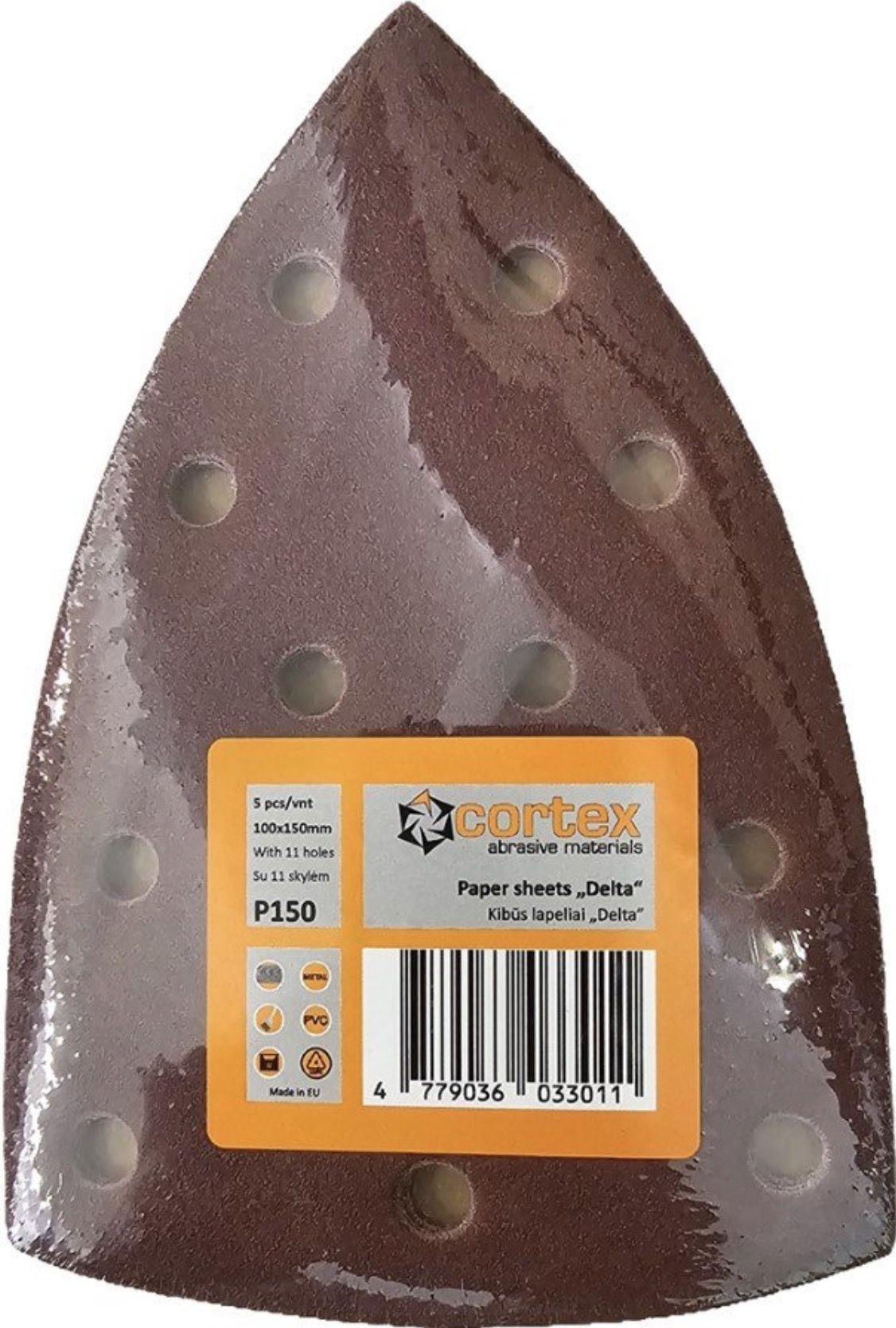 Lihvpaber deltalihvmasinatele Cortex 35235; 100x150 mm; P150; 5 tk