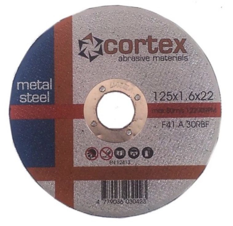 Abrasiiv lõikeketas Cortex 18204; 125x1,6x22,2 mm