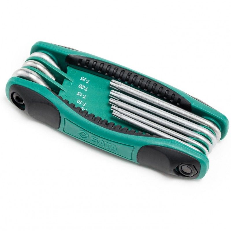 L-tüüpi kuuskant võtmete komplekt Sata S09123; T9-T40; 8 tk