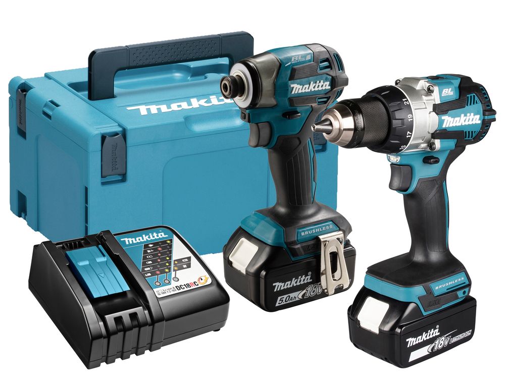 Tööriistakomplekt Makita DLX2527TJ (DDF489 + DTD173); 18 V; 2x5,0 Ah aku