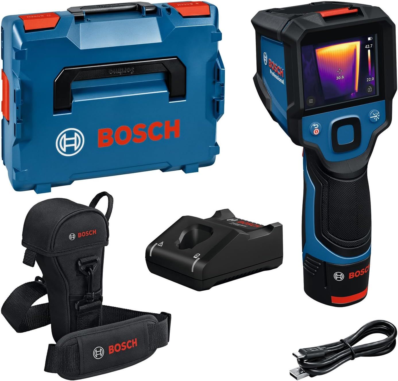 Infrapuna termomeeter Bosch GTC 12V-450-13 Professional; 12 V; 1x2,0 Ah aku