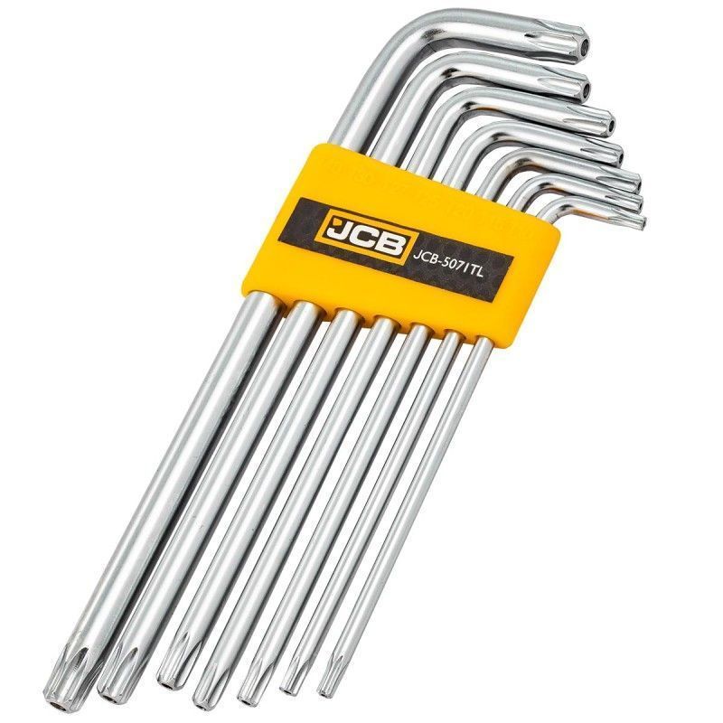 Võtmete komplekt JCB 5071TL; TORX; T10H-T40H; 7 tk