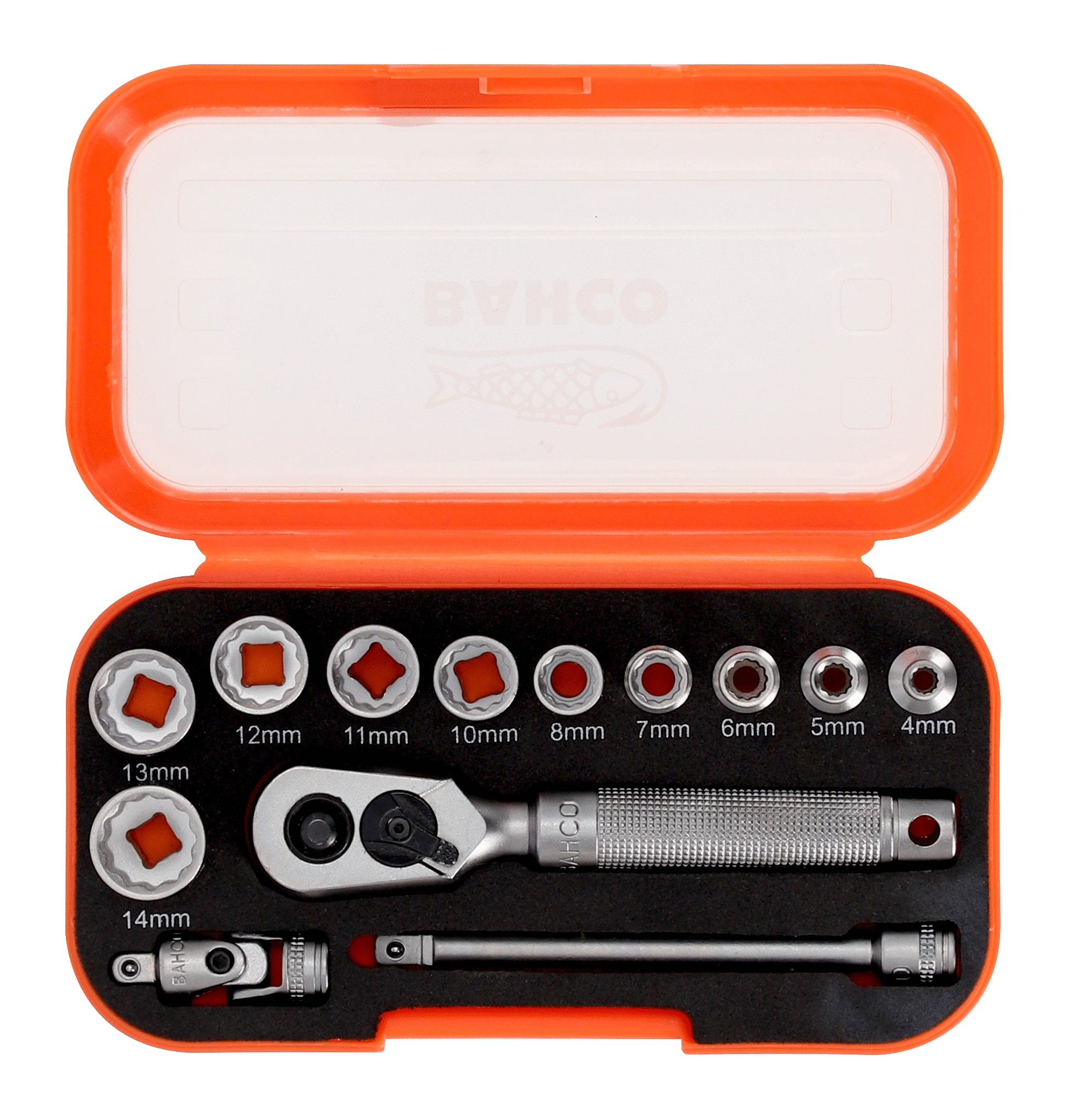 Padrunvõtmete komplekt Bahco S13MC10.5; 1/4''; 13 tk