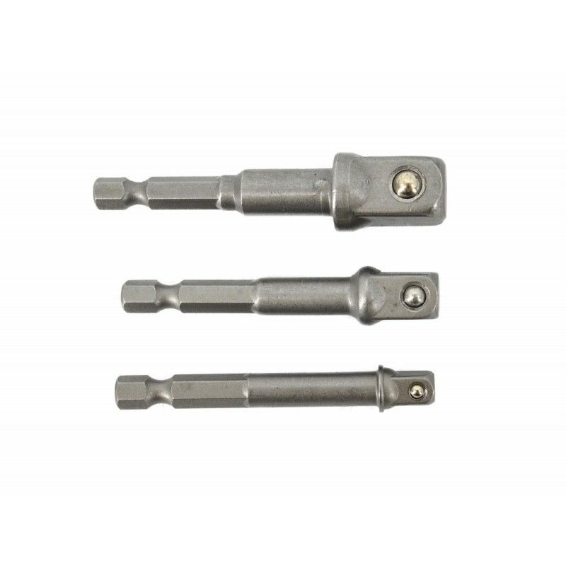 Adapter AWTools AW37903; HEX; 1/4''; 3/8''; 1/2''; 3 tk