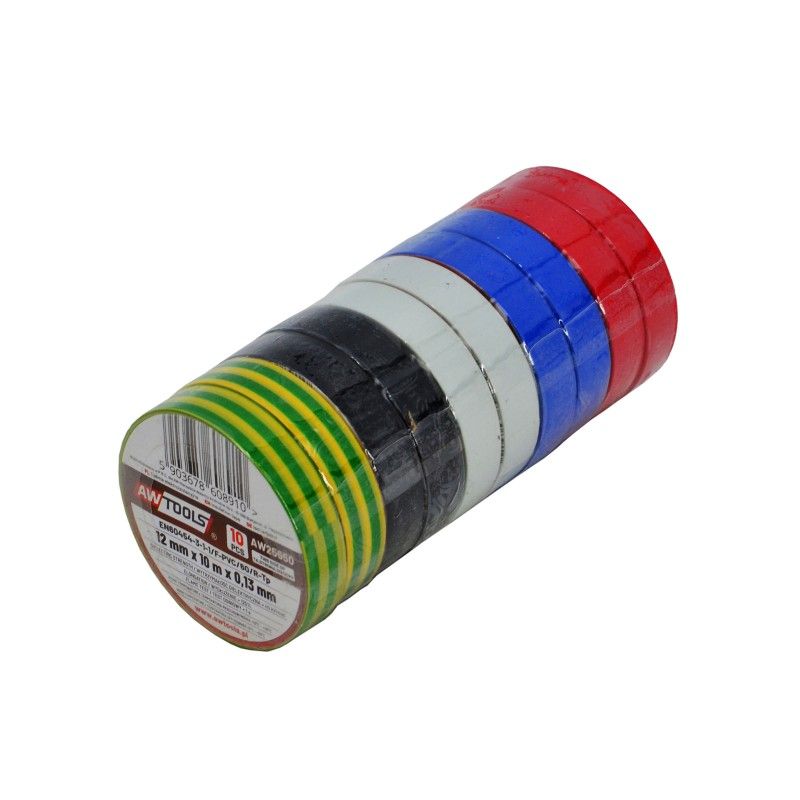 Isoleerlint AWTools AW25550; 12 mmx10 m; 10 tk