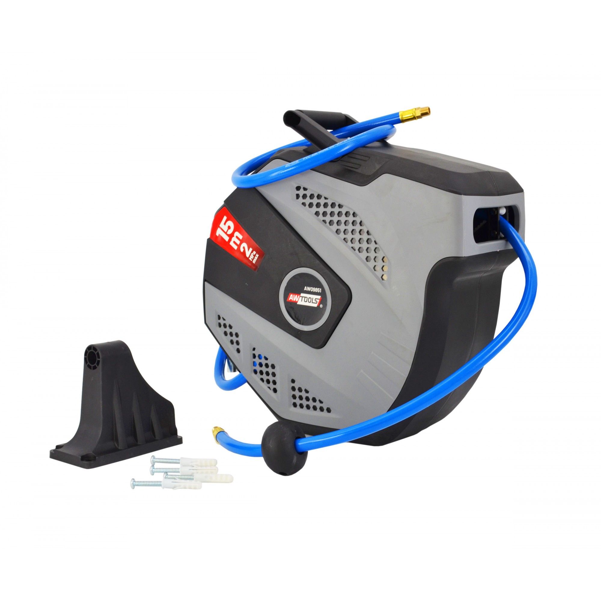 Kompressori õhuvoolik rullil AWTools AW09852; 10x160mm; 20 m; 1/4''; 20 bar