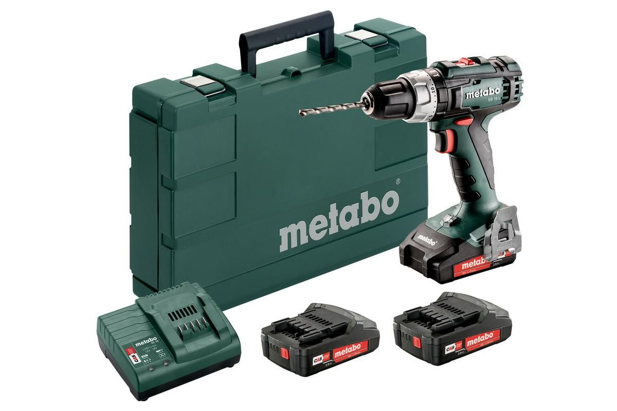 Akulöökkruvikeeraja Metabo SB 18 L SET; 18V; 3x2 Ah; LED