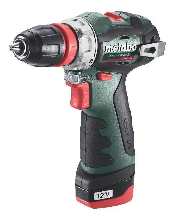 Akutrell-kruvikeeraja Metabo PowerMaxx BS BL Q; 12 V; 35 Nm; 2x2 Ah aku