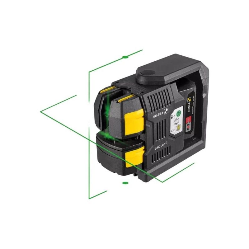 Ristjoonlaser Stabila LAX 500G; 12V; IP54 roheline