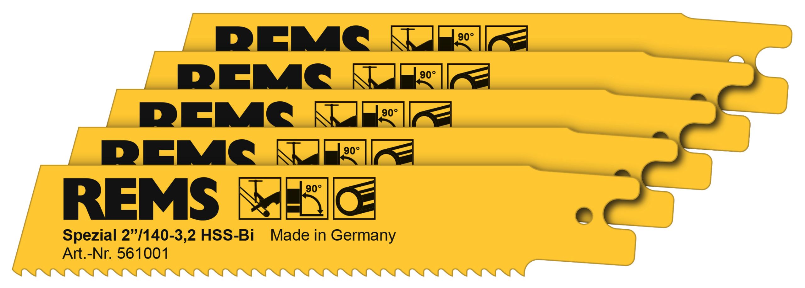 Saetera torusaele Rems 561001R05; HSS-Bi; 2''; 140 mm; 5  tk