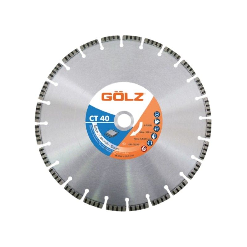 Teemantlõikeketas Gölz CT40 (LB40); 450x25,4 mm