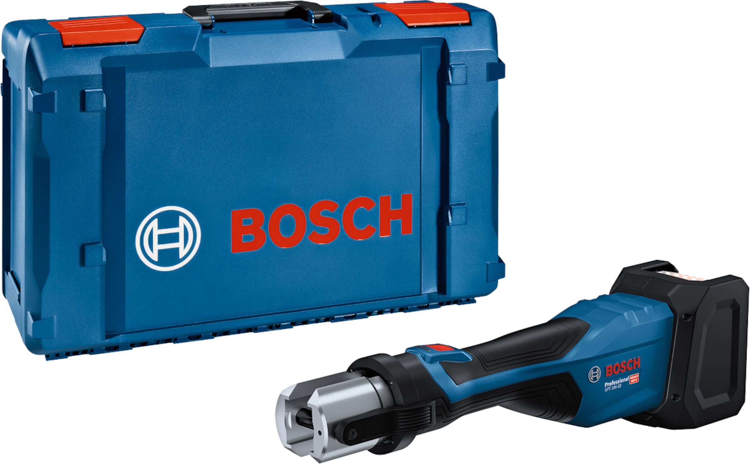 Juhtmeta torupressimistööriist Bosch GPT 18V-32; 18 V (ilma aku ja laadijata)