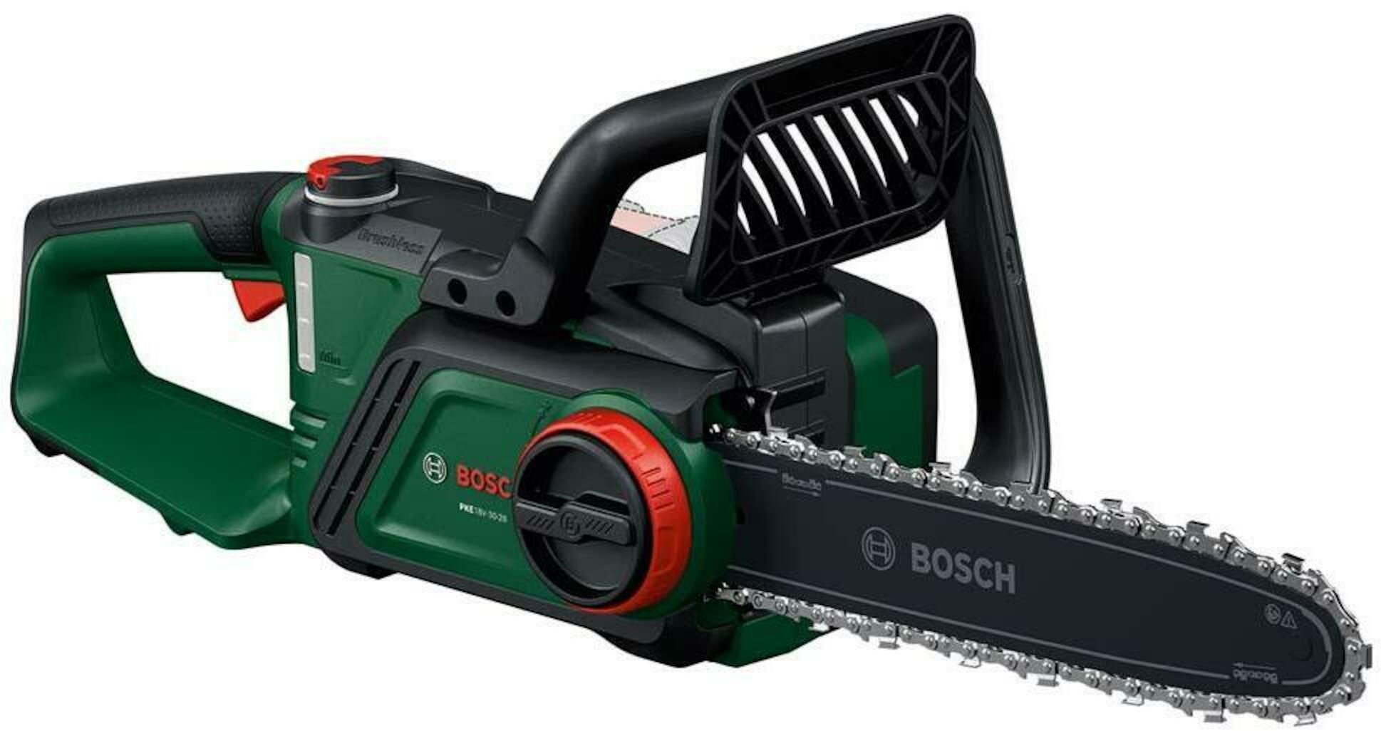Kettsaag Bosch PKE18V-30-28; 18 V; 30 cm juosta (ilma aku ja laadijata)