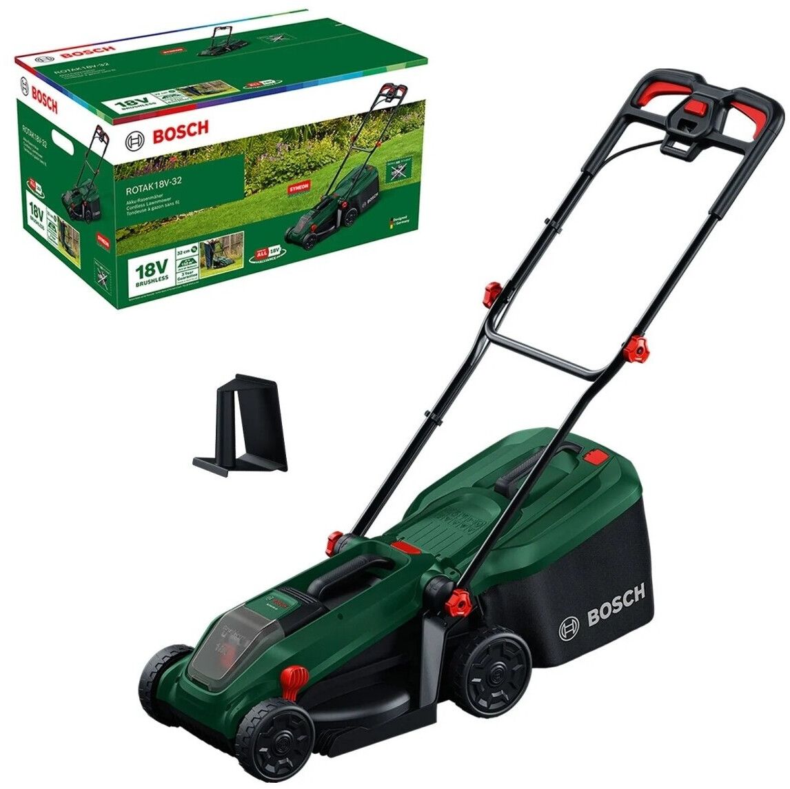 Juhtmevaba muruniiduk Bosch Rotak 18V-32; 18 V; 32 cm (ilma aku ja laadijata)