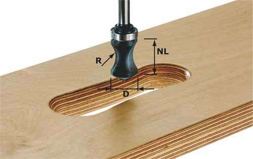 Käepidemete väljalõikamise frees Festool&nbsp;16/32/68 mm laagripesaga