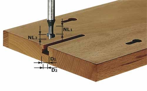Varrega frees T-kujuliste soonte tegemiseks Festool 9/5/10,5/6 mm