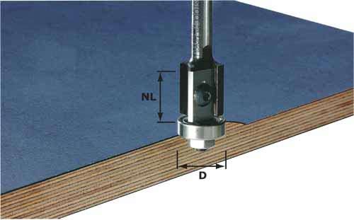 Vahetatava lõiketeraga servafrees Festool; 20/64 mm laagripesaga