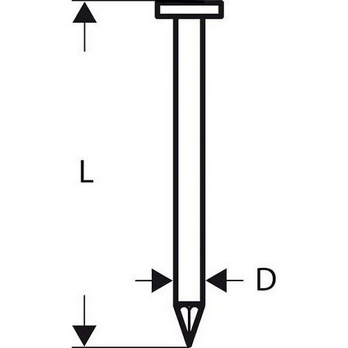 Naelad Bosch SN21RK 90; 3,1x90; 21°; 2500  tk
