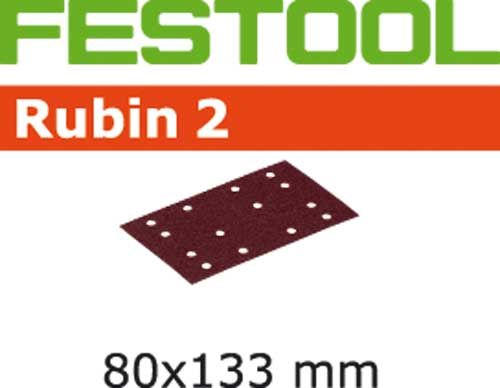 Lihvpaber vibrolihvmasinatele Rubin2; 80x133 mm; P80; 50 tk