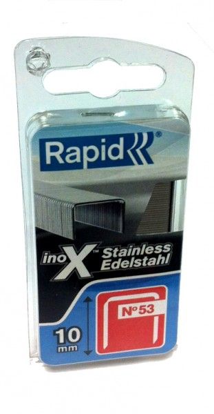 Klambrid Rapid; 11,4x10 mm; 1080 tk.; tüüp 53; roostevaba teras